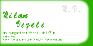 milan vizeli business card